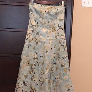 Strapless dress floral